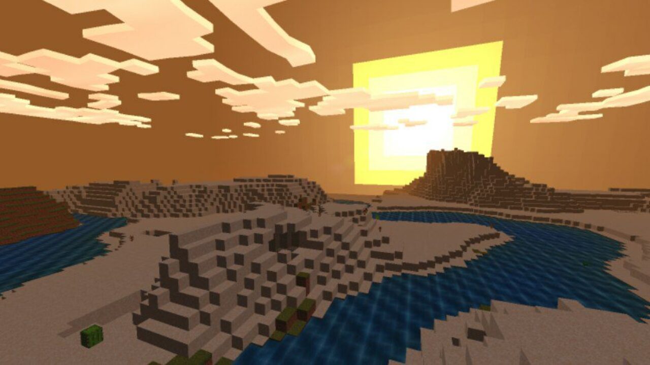 Sunset from Hero Shader for Minecraft PE