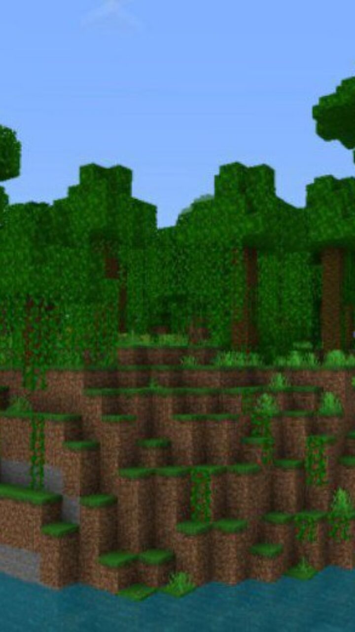 Trees from Jungle Map for Minecraft PE