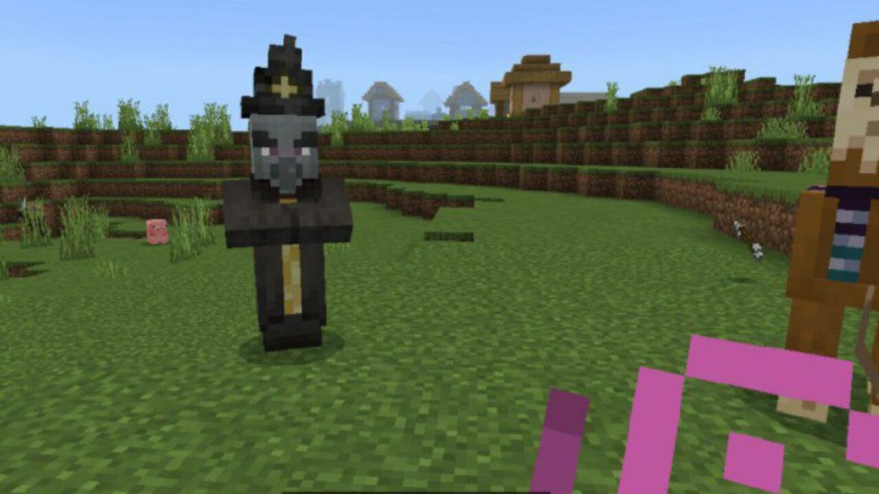 Witch from Illagers Mod for Minecraft PE