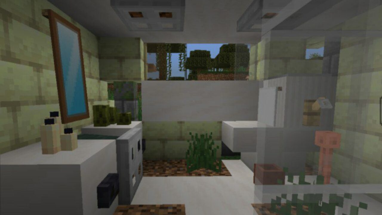 Bathroom from Abandoned House Mod for Minecraft PE