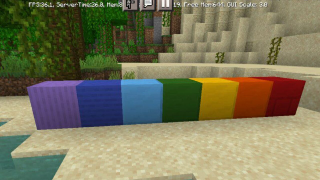 Blocks from Weapon from Quartz Mod for Minecraft PE