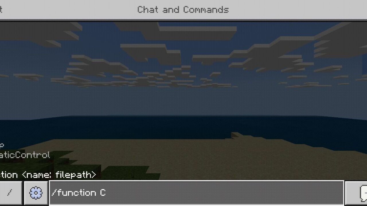 Command from Play Mod for Minecraft PE