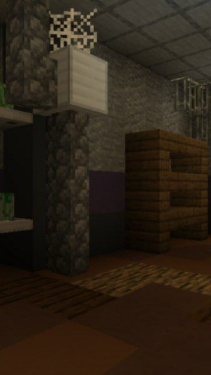 Dark Rooms from FNAF 6 Map for Minecraft PE