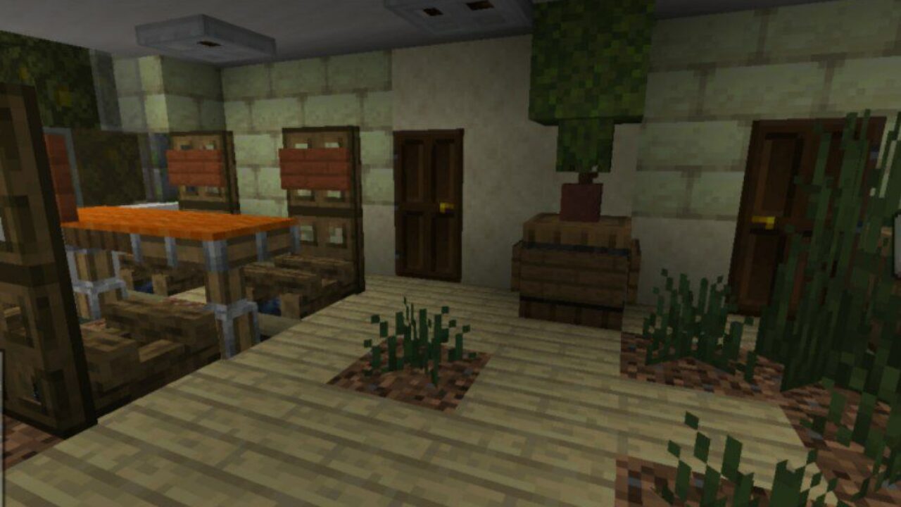 First Floor from Abandoned House Mod for Minecraft PE