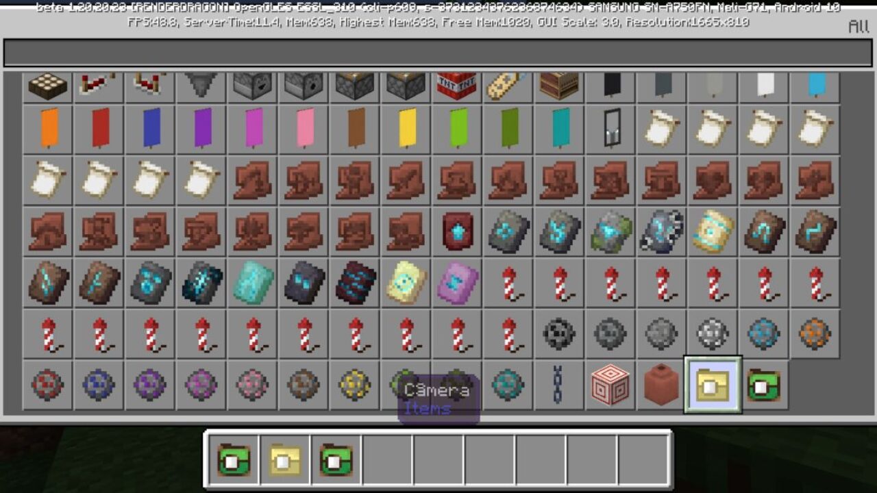 Inventory from Play Mod for Minecraft PE