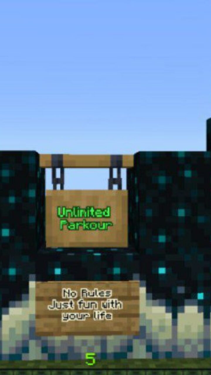 Start from Unlimited Parkour Map for Minecraft PE