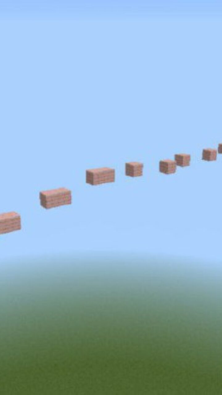 Top View from Parkour Blocks Map for Minecraft PE