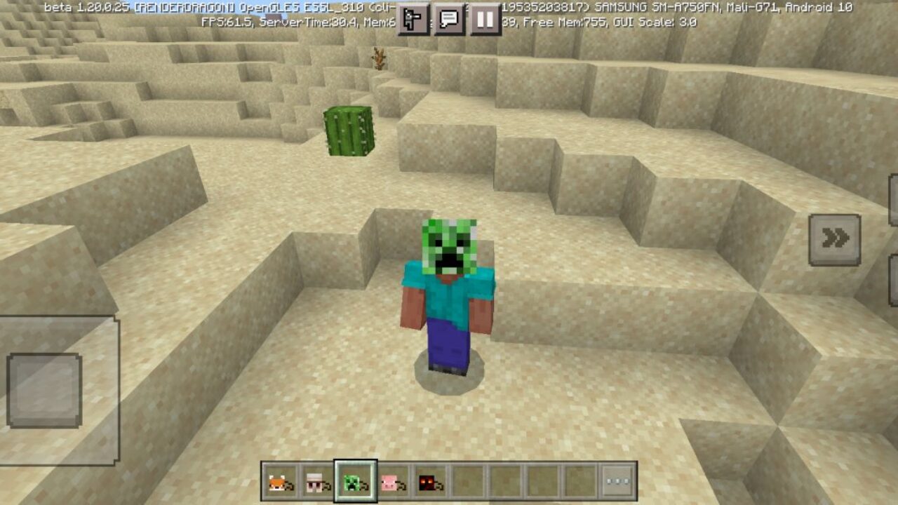 Creeper from Mask Mod for Minecraft PE