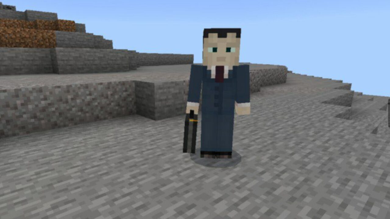 G Man from Half-Life Plus Mod for Minecraft PE