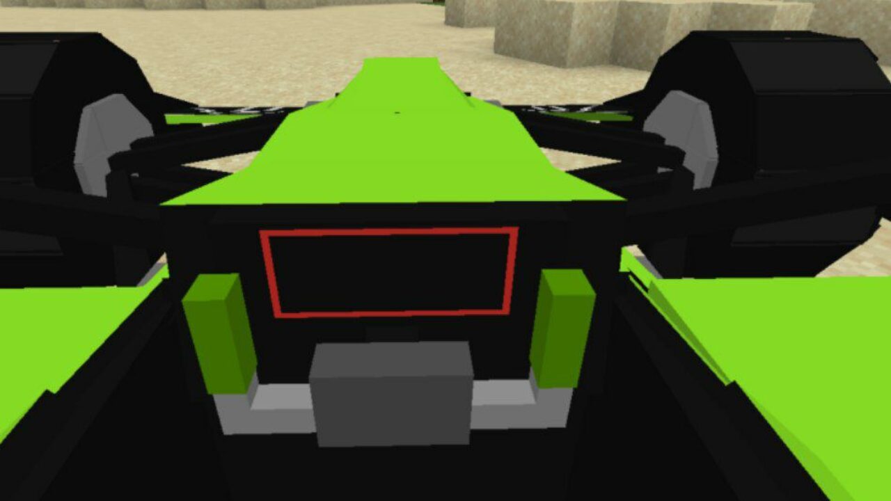 Inside from Formula One Mod for Minecraft PE