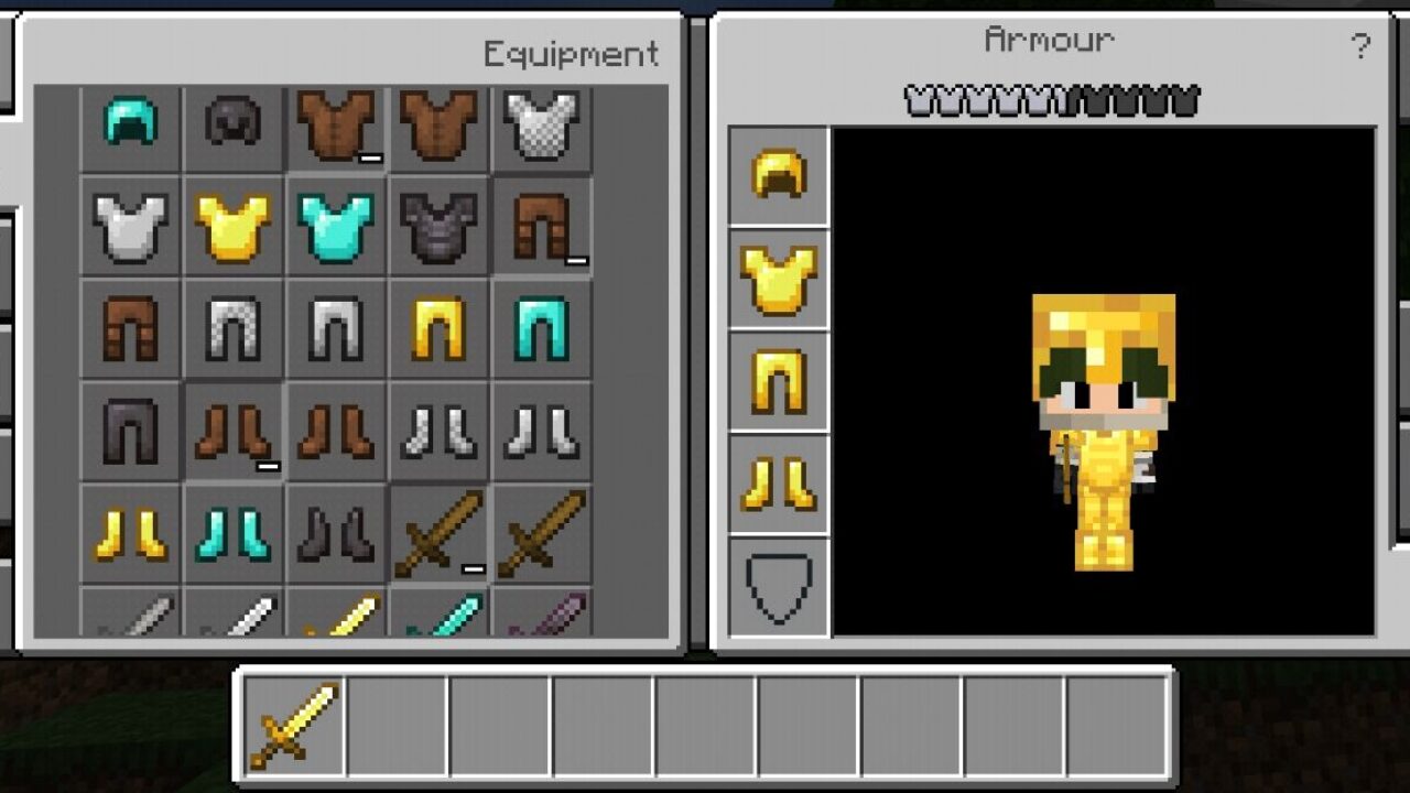 Inventory from Baby Texture Pack for Minecraft PE