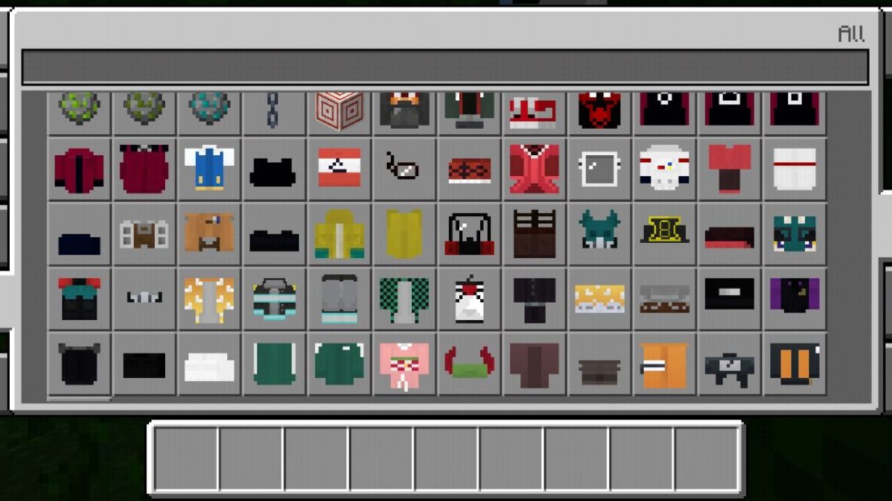 Inventory from Costume Mod for Minecraft PE