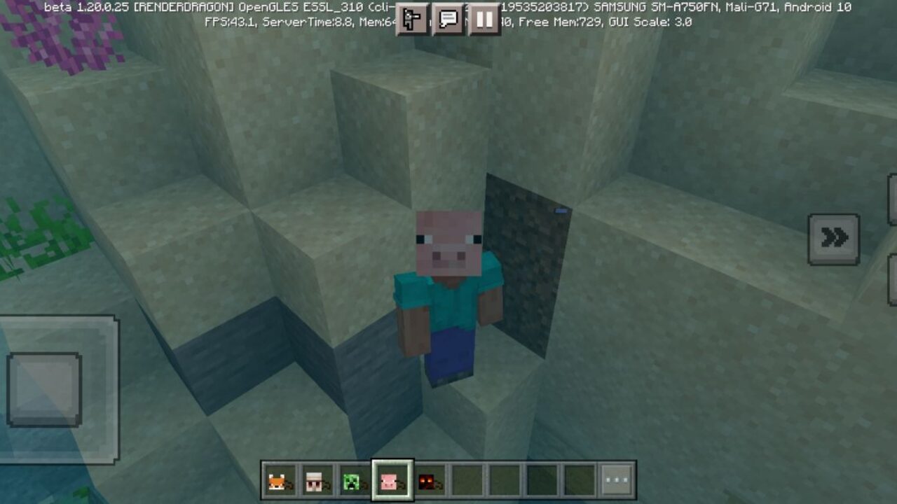 Pig from Mask Mod for Minecraft PE