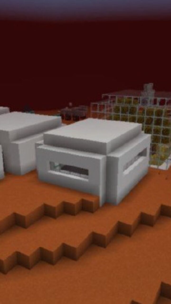 Top View from Mars Map for Minecraft PE