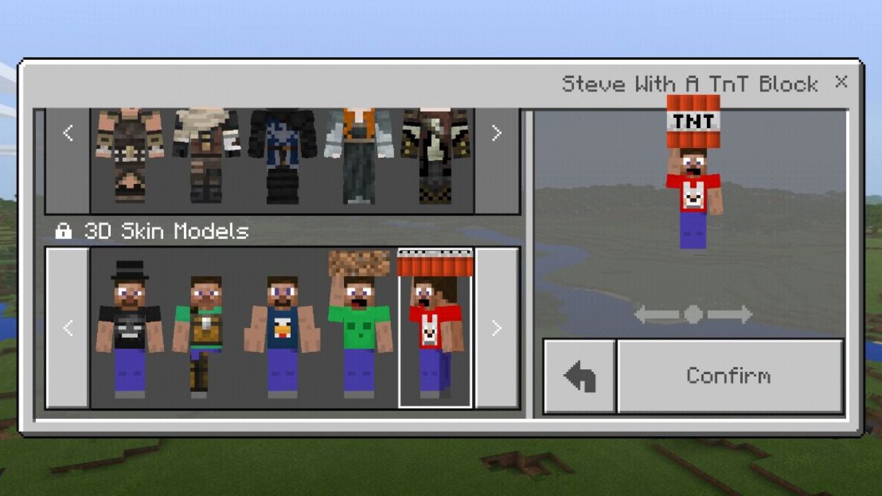 Abilities from 3D Skins Mod for Minecraft PE