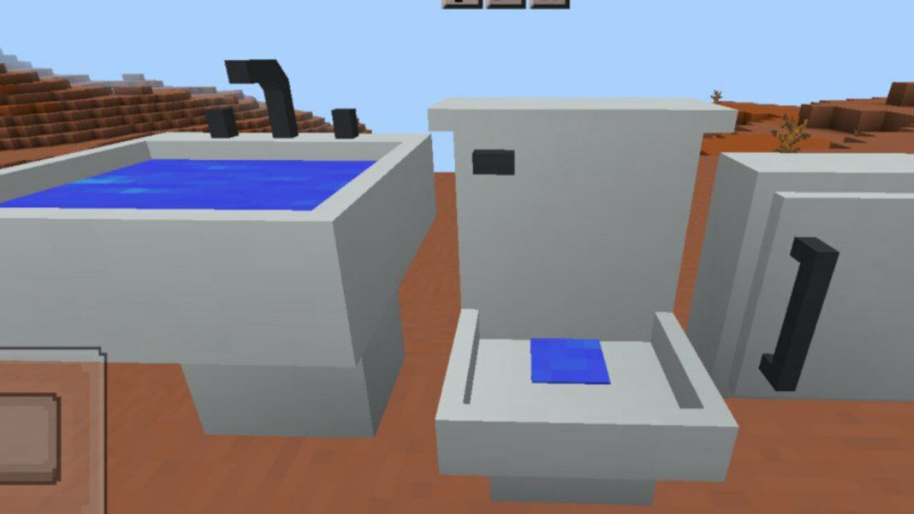 Bathroom from Decocraft Mod for Minecraft PE