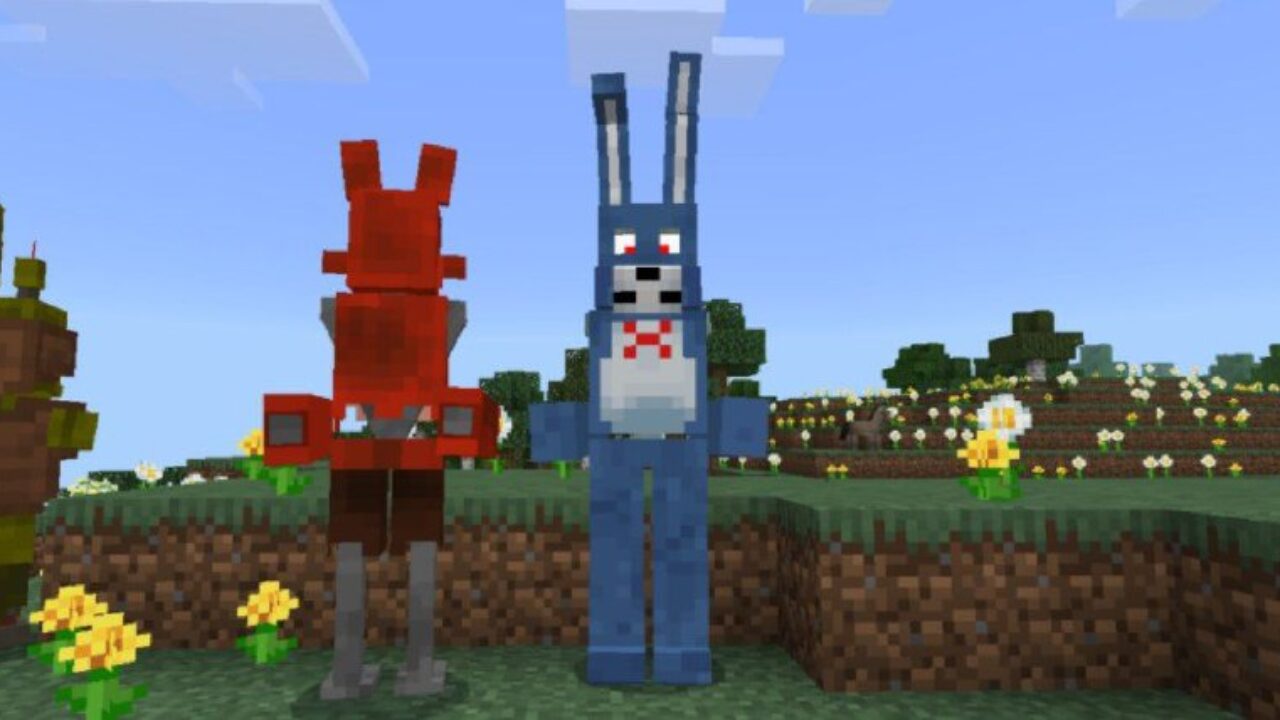 Bonnie from Freddy Mod for Minecraft PE