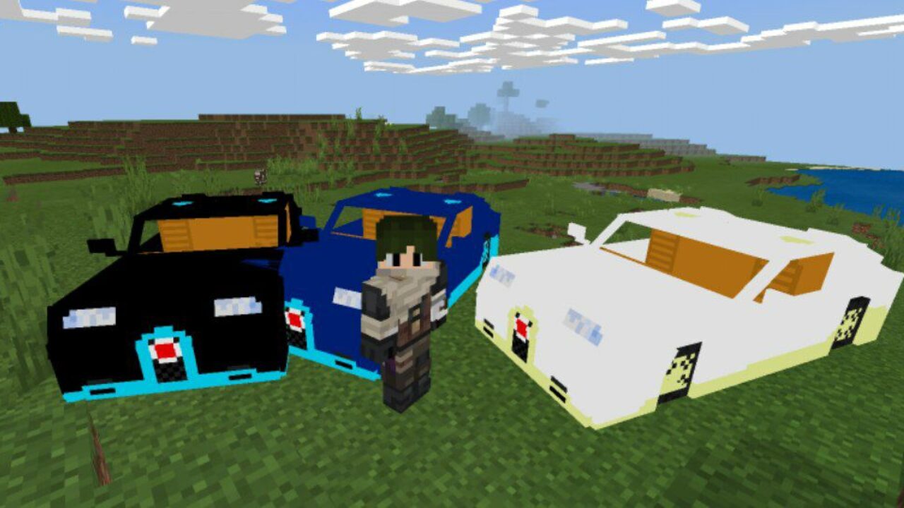 Bugatti from 3D Cars Mod for Minecraft PE