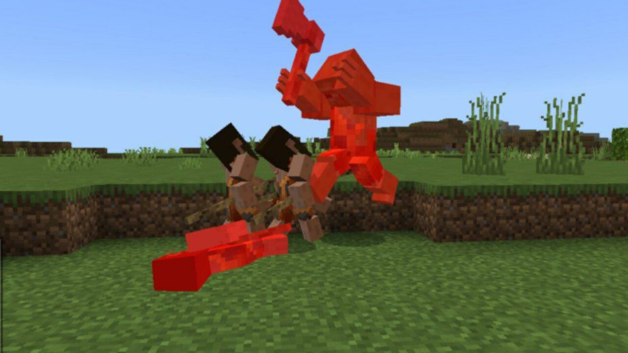 Fight from Caveman Mod for Minecraft PE