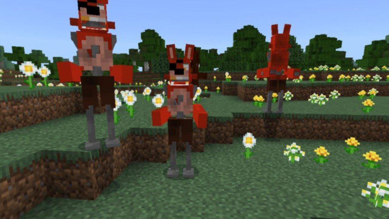 Foxy from Freddy Mod for Minecraft PE