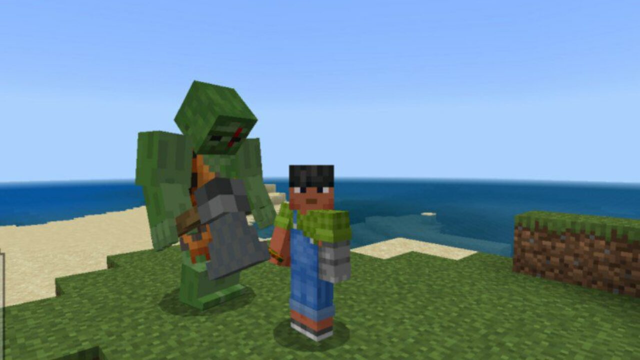 Giant Zombie from Caveman Mod for Minecraft PE