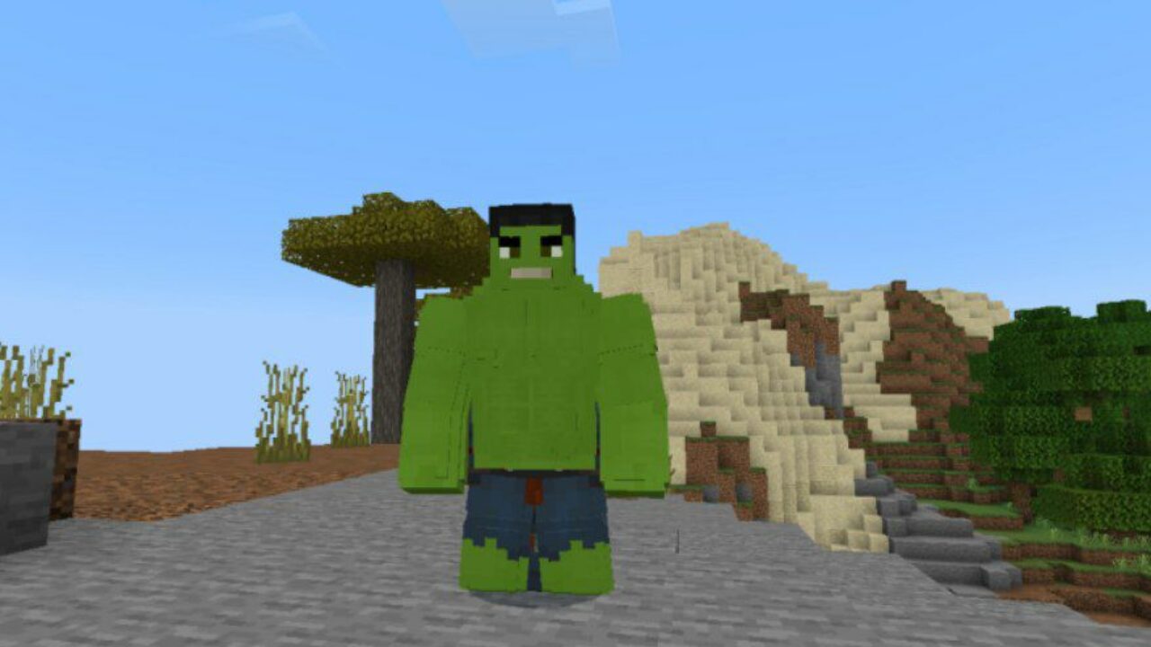 Hulk from Marvel Mod for Minecraft PE