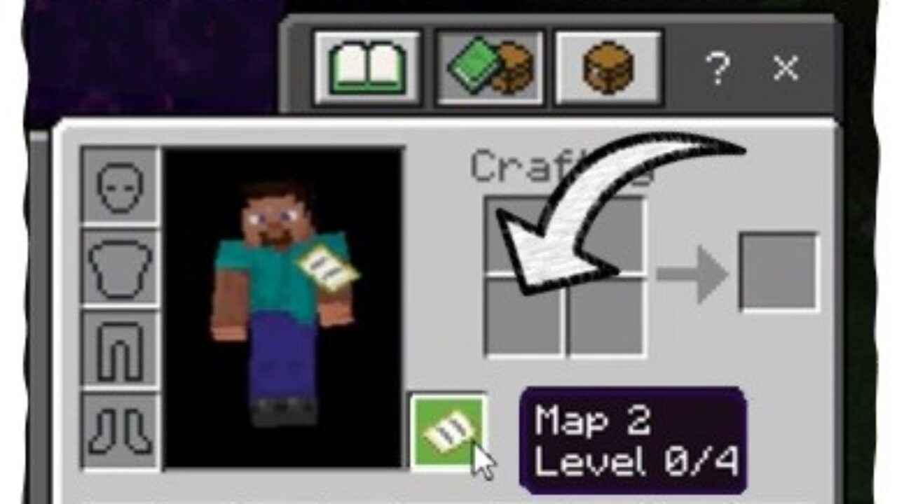 Inventory from Banner Markers Mod for Minecraft PE