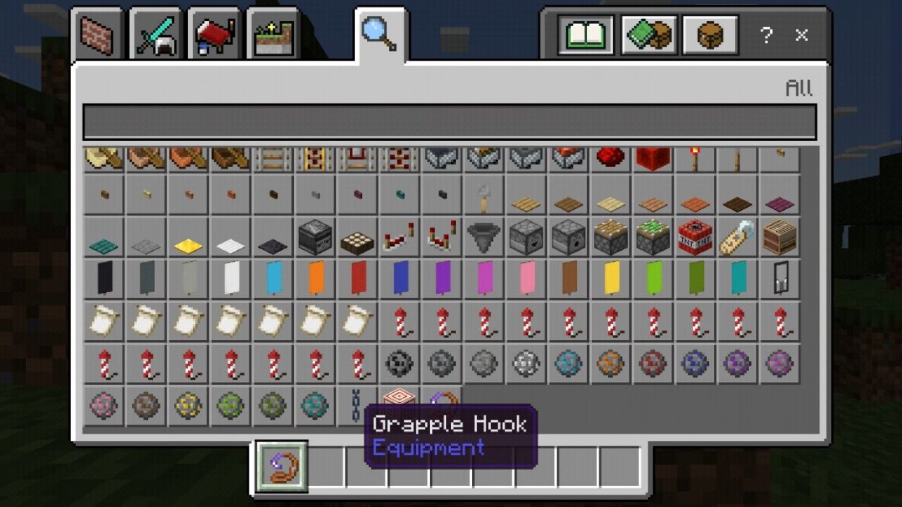 Inventory from Hook Mod for Minecraft PE