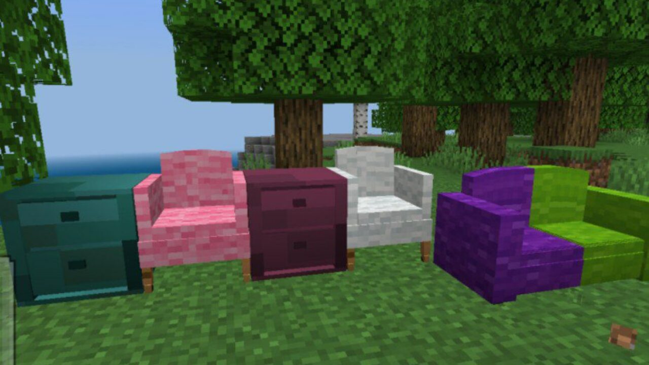 More Furniture from 3D Furniture Mod for Minecraft PE