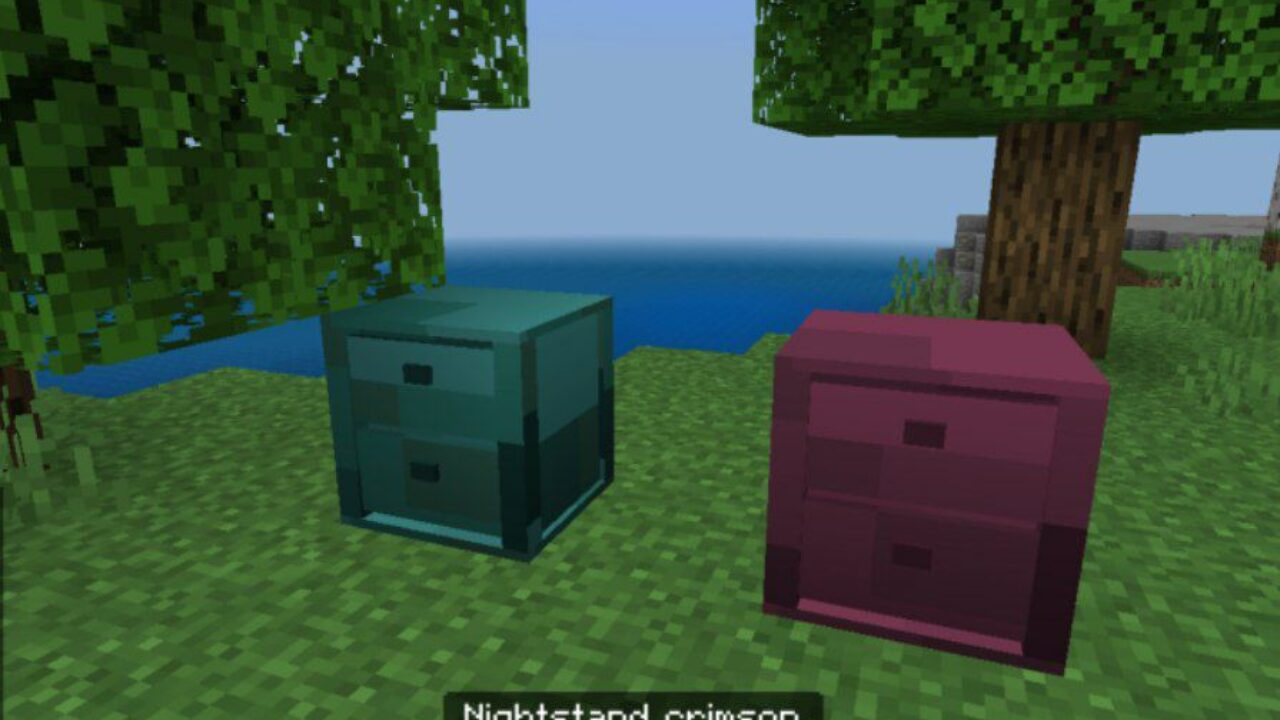 Nightstand from 3D Furniture Mod for Minecraft PE