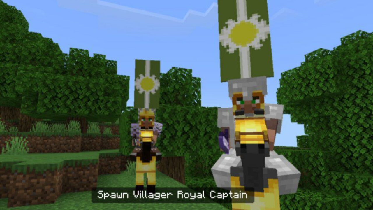 Royal Captain from Villager Soldier Mod for Minecraft PE