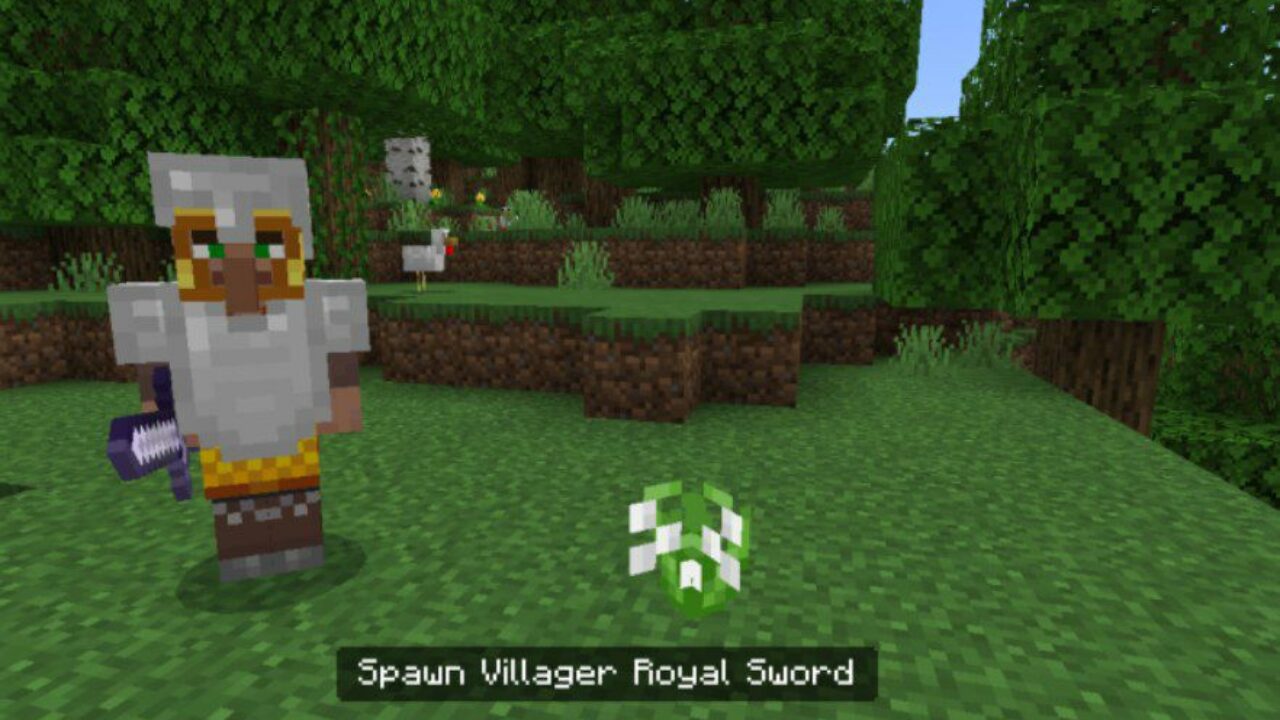 Royal Sword from Villager Soldier Mod for Minecraft PE