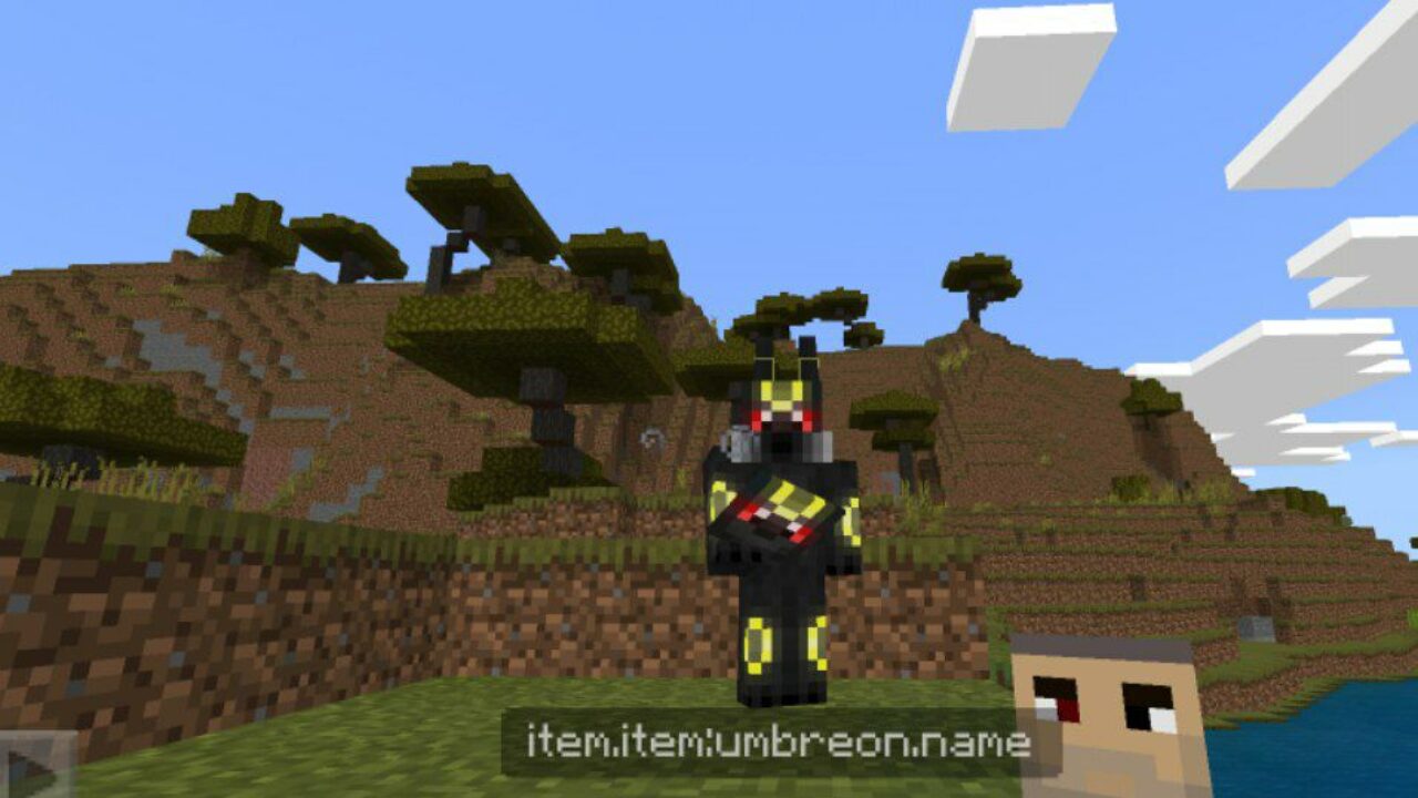 Umbreon from 4D Skins Mod for Minecraft PE