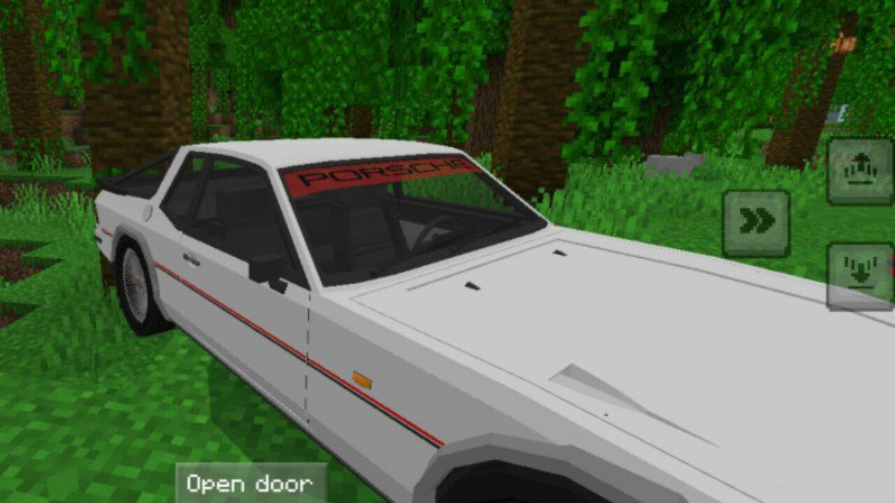 White from Porsche Mod for Minecraft PE