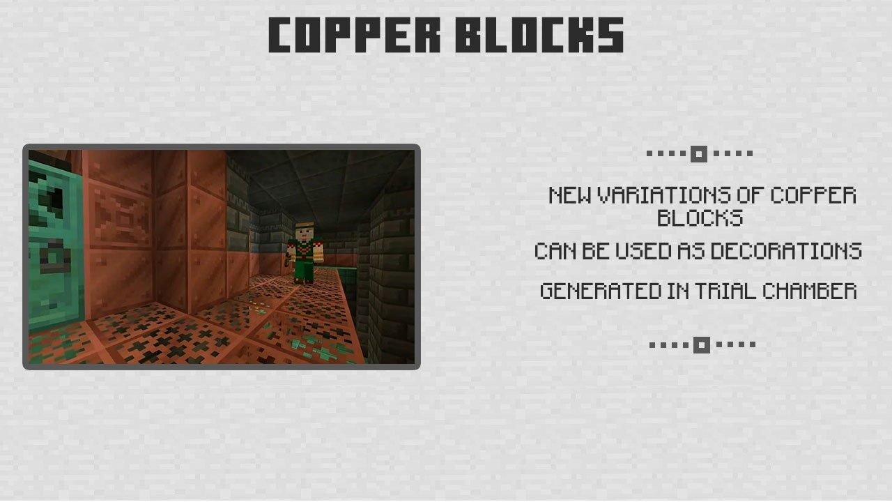 Copper Blocks for Minecraft PE 1.20-1.21