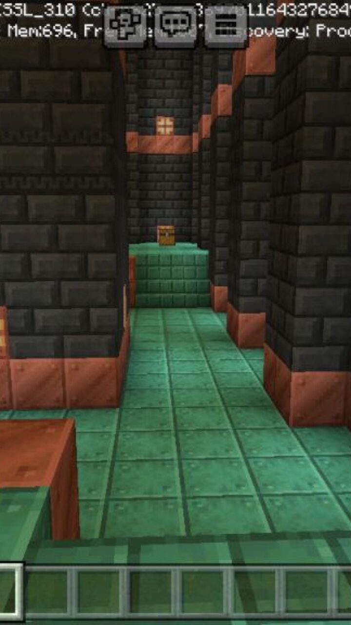 Coridors from Trial Chamber Map for Minecraft PE