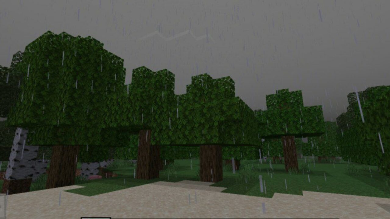 Forest from Realistic Rain Texture Pack for Minecraft PE