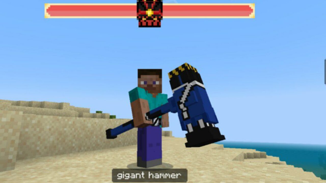 Hammer from Kamen Rider Geats Mod for Minecraft PE