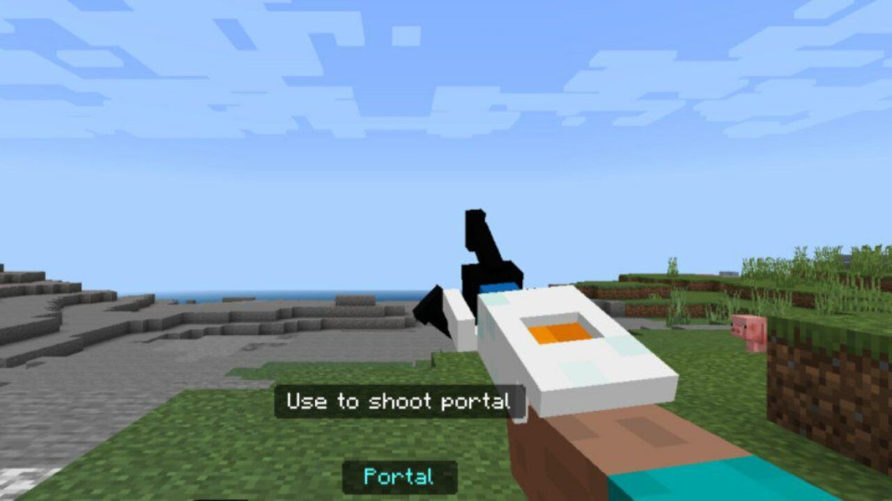 Shoot from Better Portals Mod for Minecraft PE