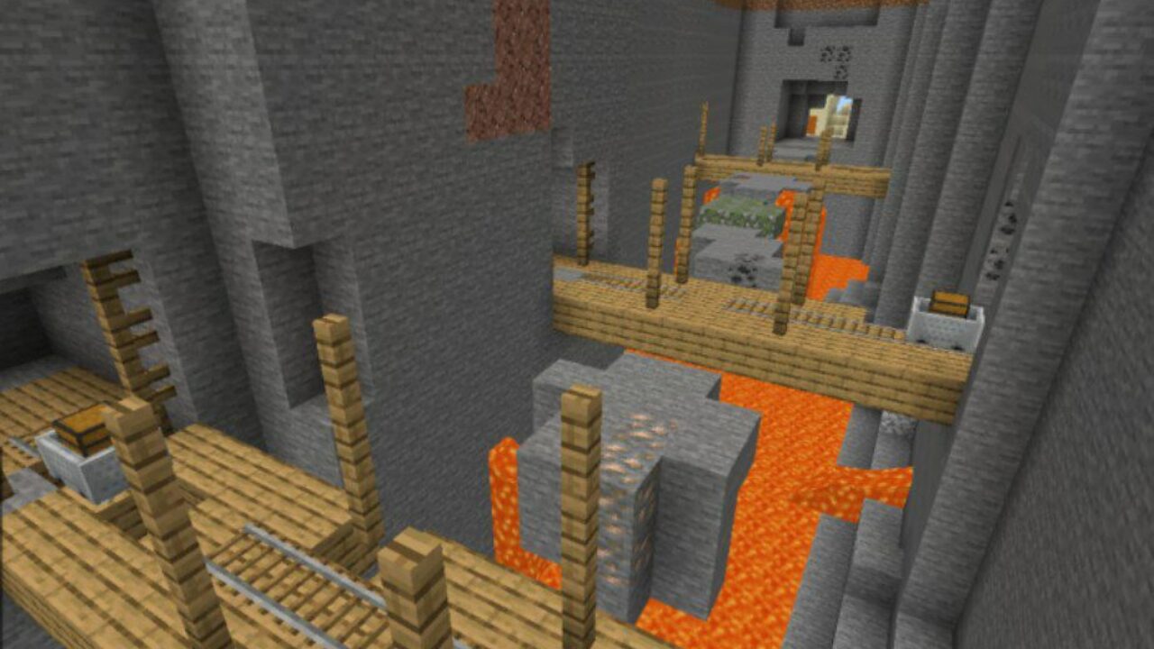 3D Parkour Map for Minecraft PE