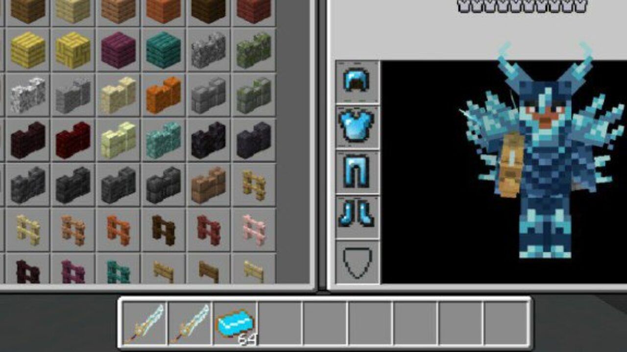 Abilities from Frost Sword Mod for Minecraft PE