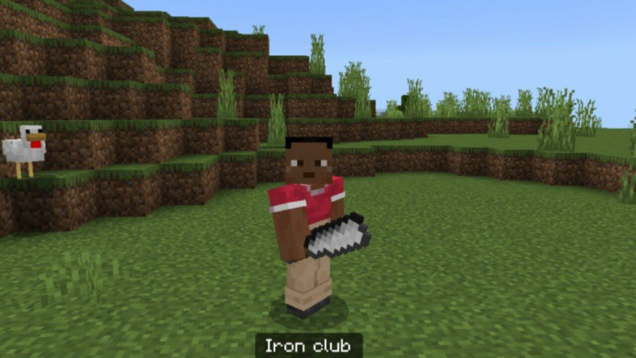 Club from Basic Weapons Mod for Minecraft PE