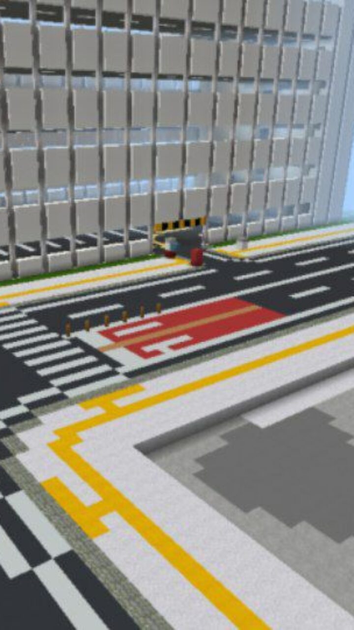 Crossroads from Takeshita City Map for Minecraft PE