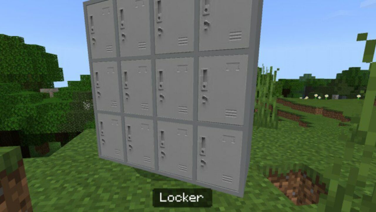 Locker from School Furniture Mod for Minecraft PE