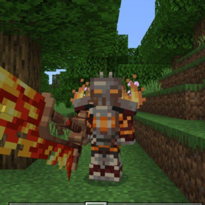 Magma Armor and Sword Mod for Minecraft PE