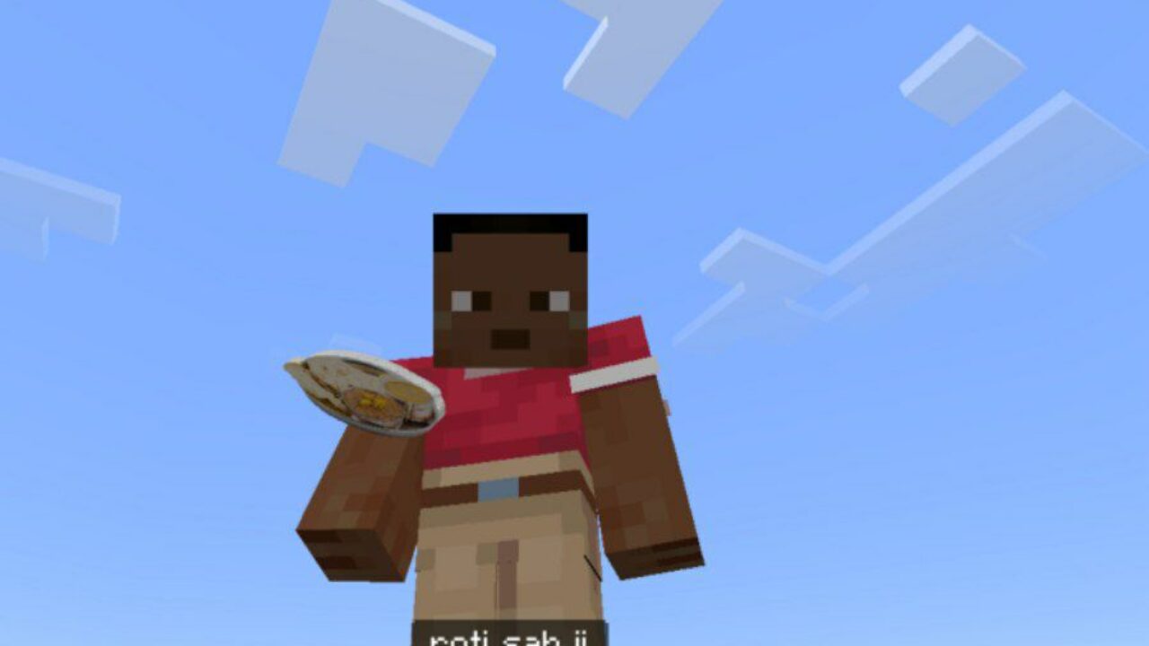 Roti Sabji from Indian Roti Mod for Minecraft PE