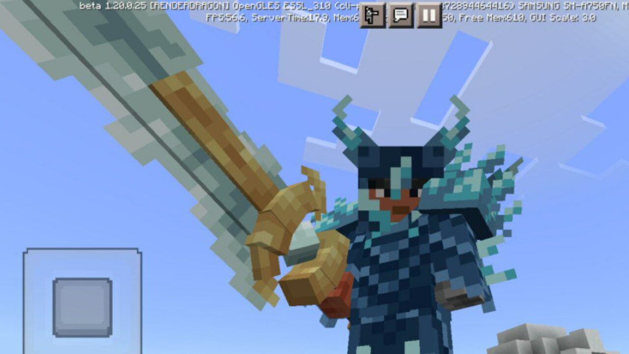 Sword from Frost Armor Mod for Minecraft PE