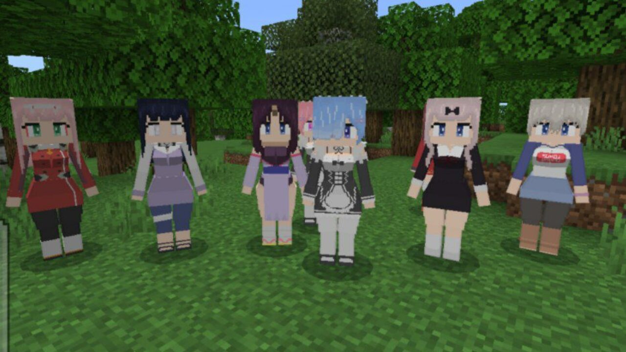 Anime Girls Mod for Minecraft PE