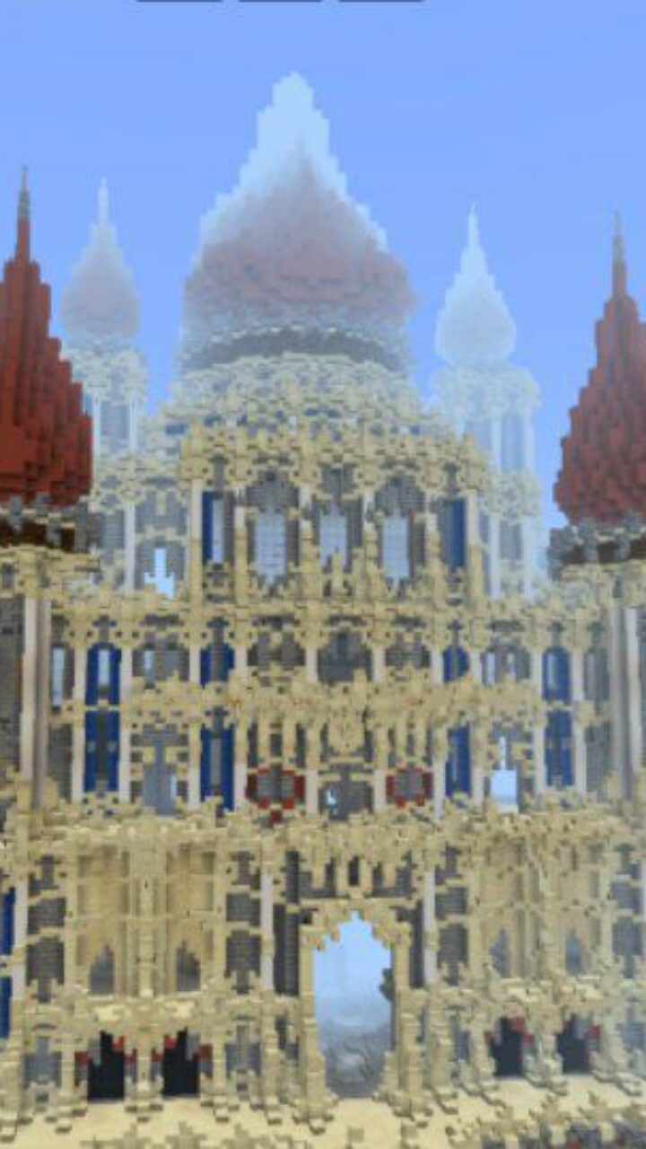 Castle from Dubai Map for Minecraft PE