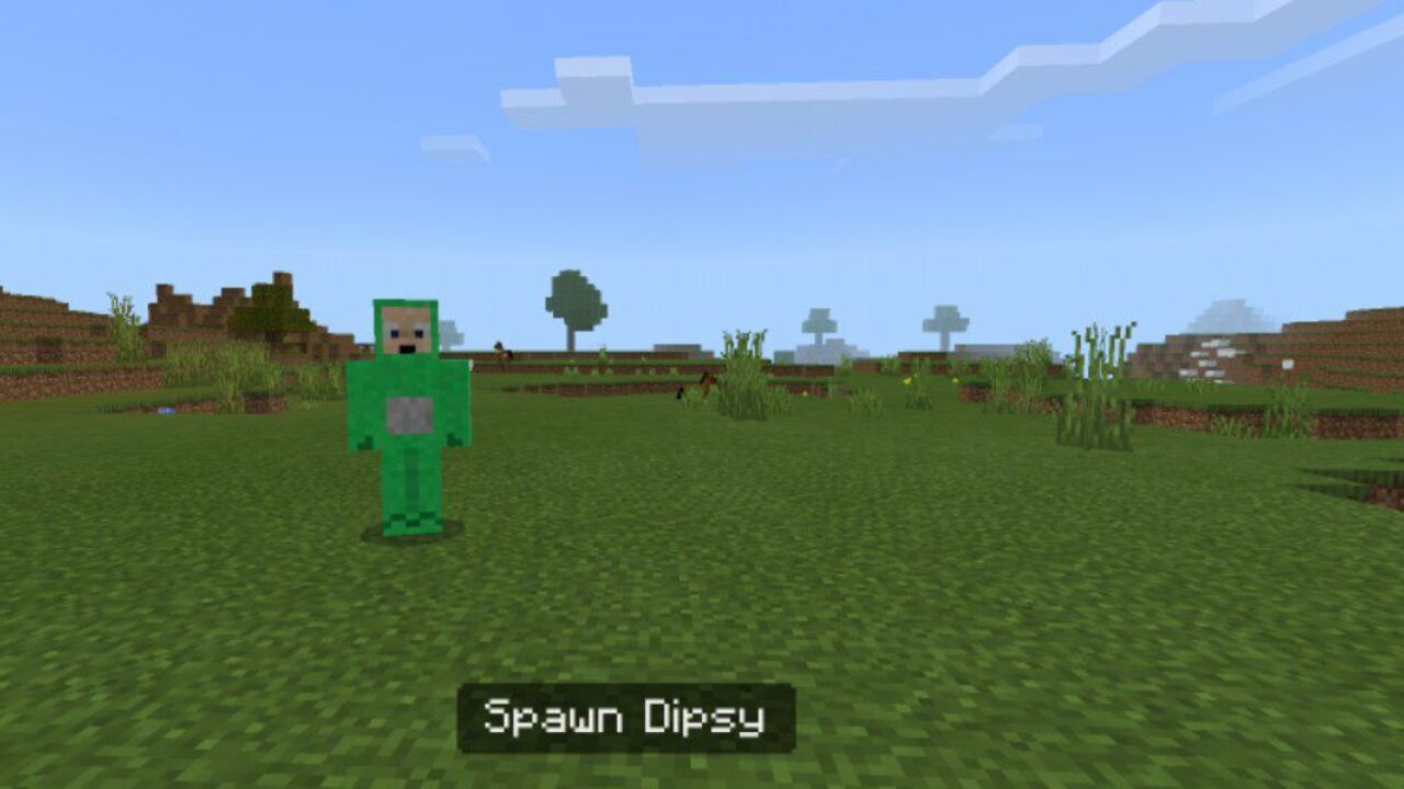 Dipsy from Teletubbies Mod for Minecraft PE